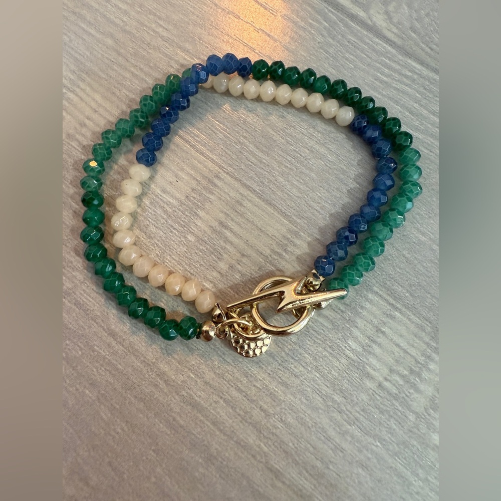 NWOT Marlyn Schiff Beaded Toggle Bracelet - Picture 3 of 7